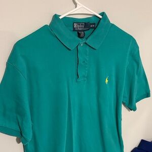 Ralph Lauren Men's Teal Polo Shirt
